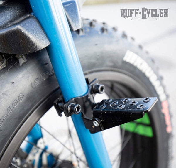 SET OF BLACK HORIZONTAL FOOTRESTS FOR "LIL'BUDDY" ELECTRIC BIKE