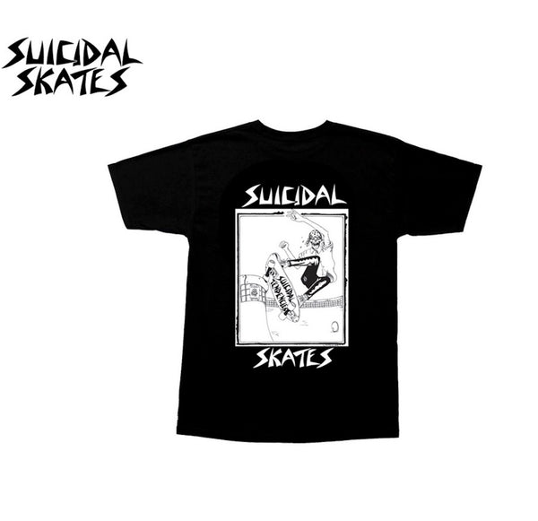 DOGTOWN X SUICIDAL SKATES "POOL SKATER" T-SHIRT - MADE IN USA